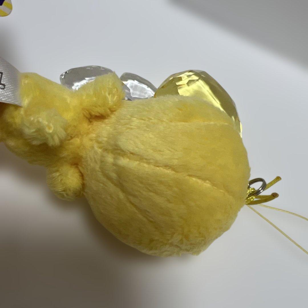 トゥイーティー　キラキラチャーム付きストラップ　ぬいぐるみ　マスコット