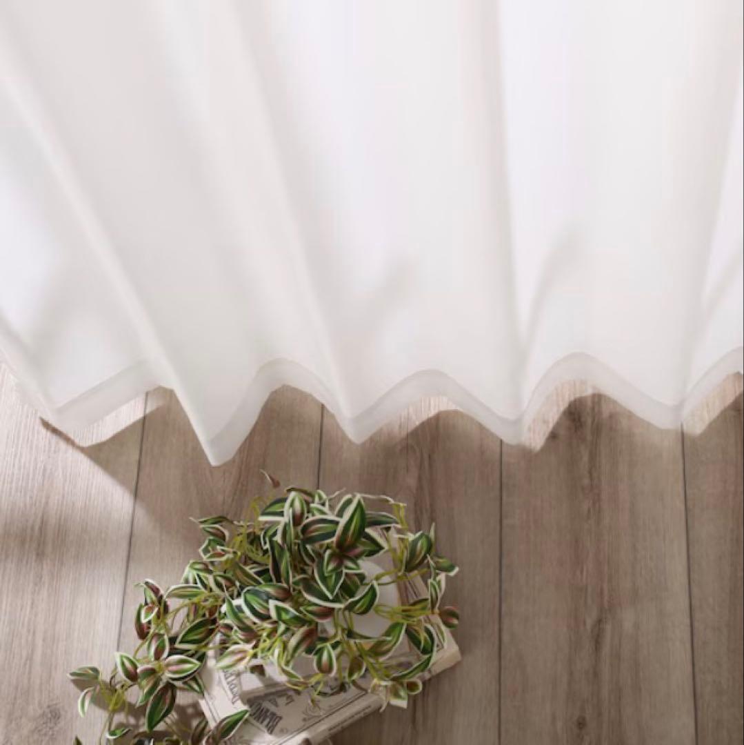 【新品】ニトリ　レースカーテン エコナチュレ　幅150✖️丈198✖️２枚組