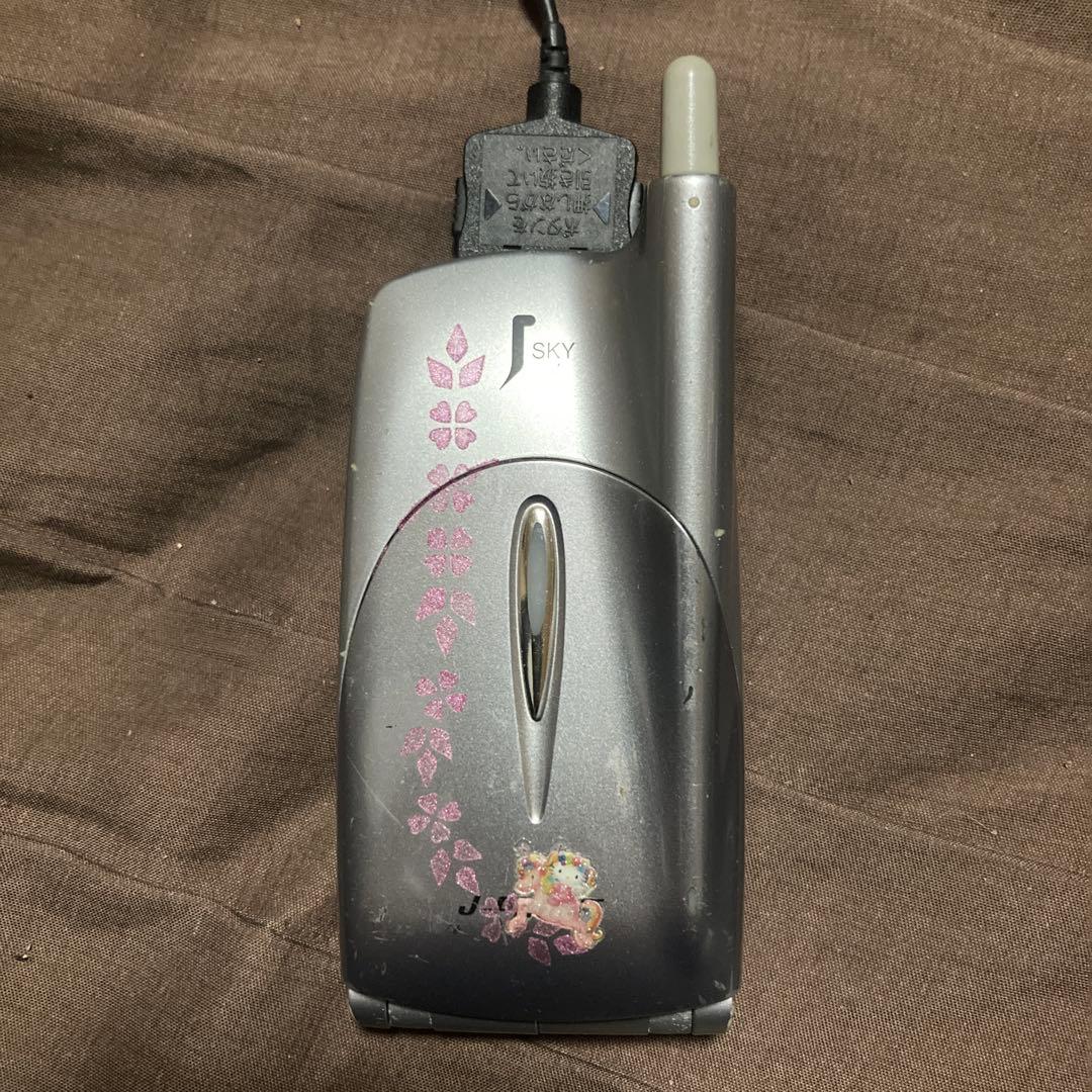 J-PHONE 初代折りたたみ式携帯電話 シルバー