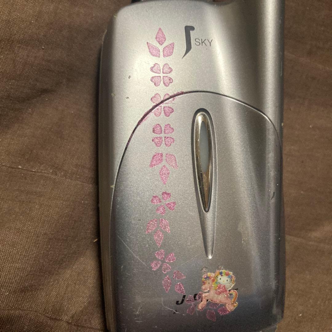 J-PHONE 初代折りたたみ式携帯電話 シルバー