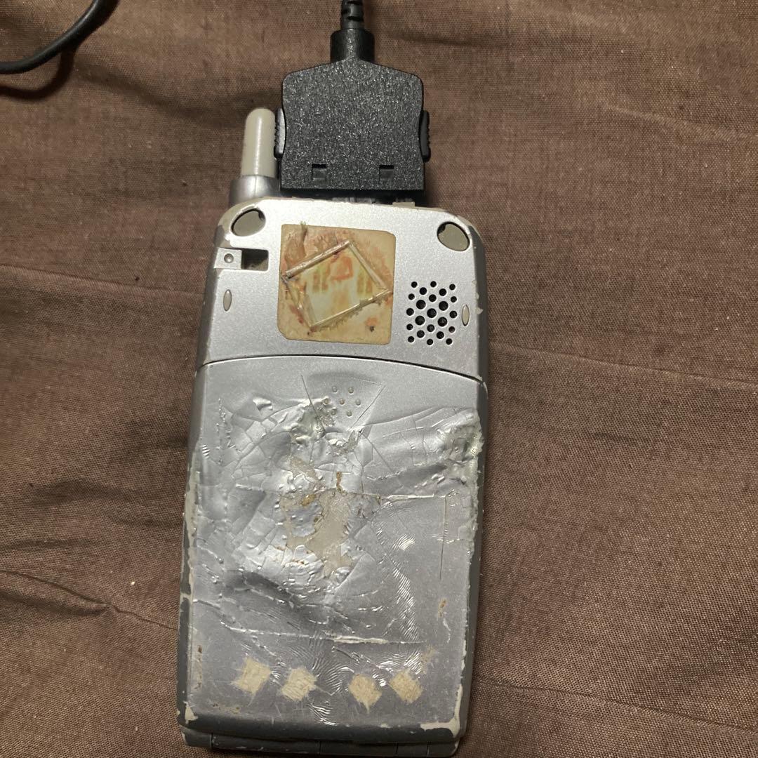 J-PHONE 初代折りたたみ式携帯電話 シルバー