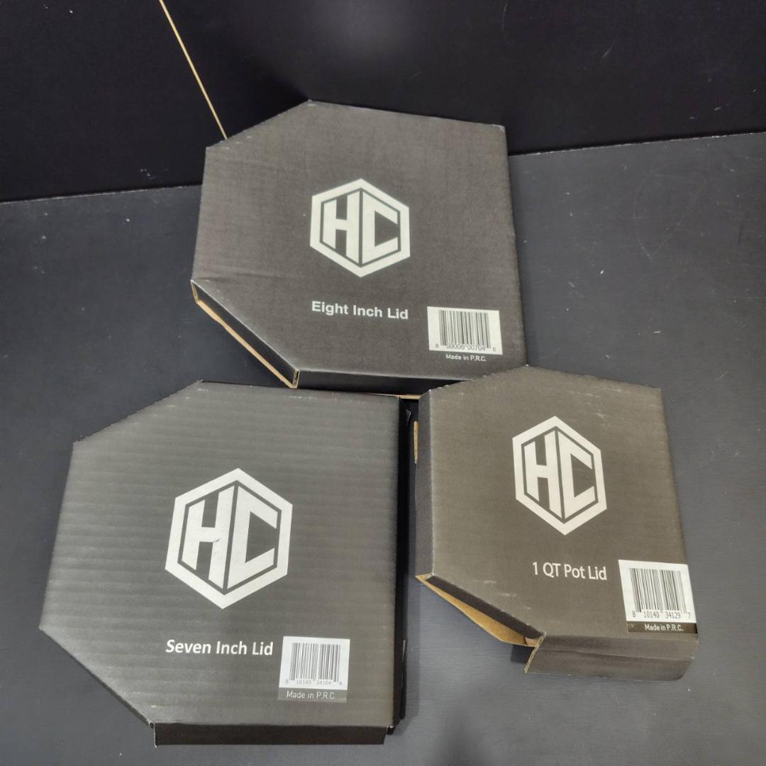 Hex Clad 強化ガラス蓋 直径20、18、14cm 未使用品 MH153