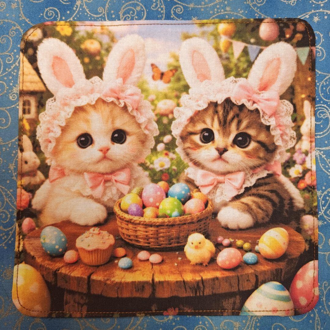 マーブル☆　ハンカチ　ワンにゃんこ柄12/28　19枚