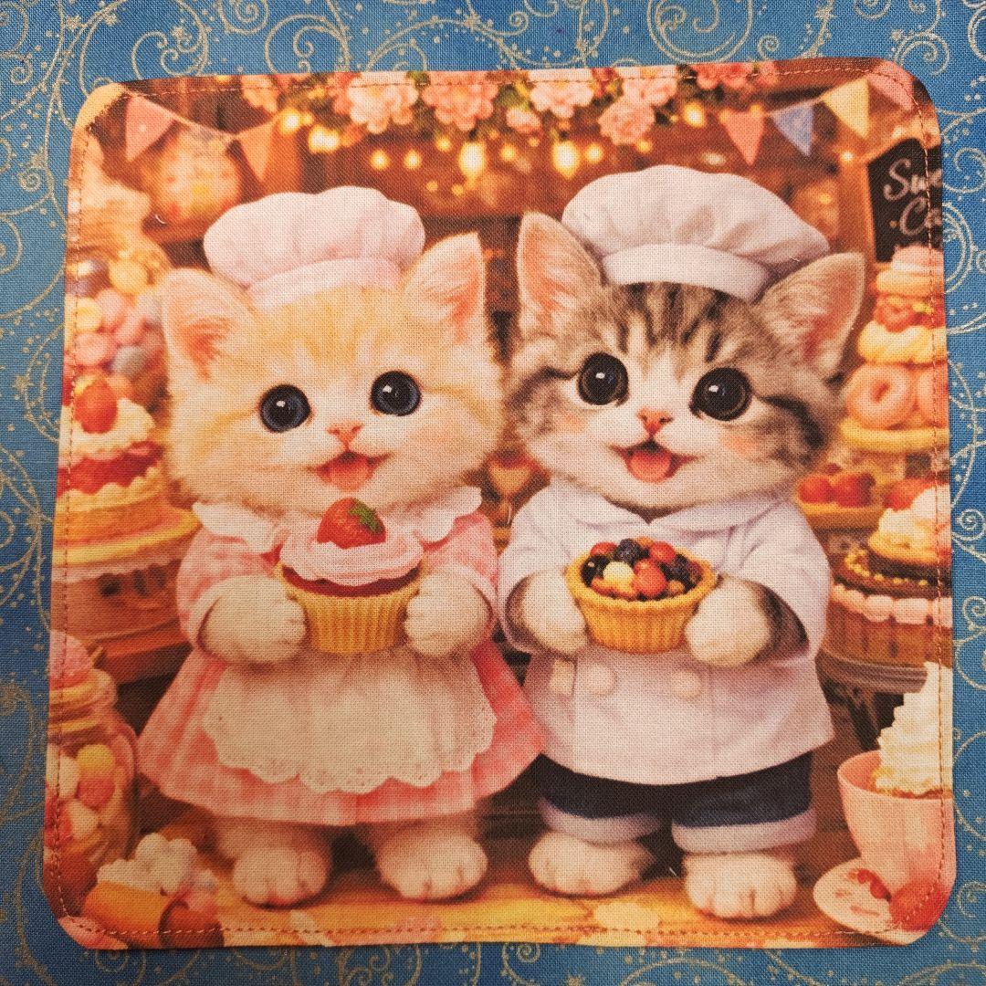 マーブル☆　ハンカチ　ワンにゃんこ柄12/28　19枚