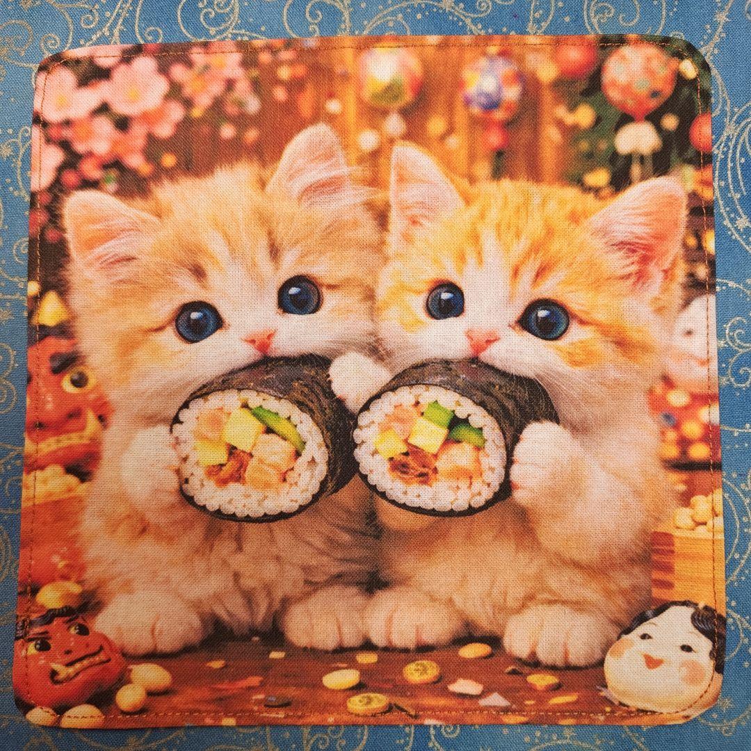 マーブル☆　ハンカチ　ワンにゃんこ柄12/28　19枚