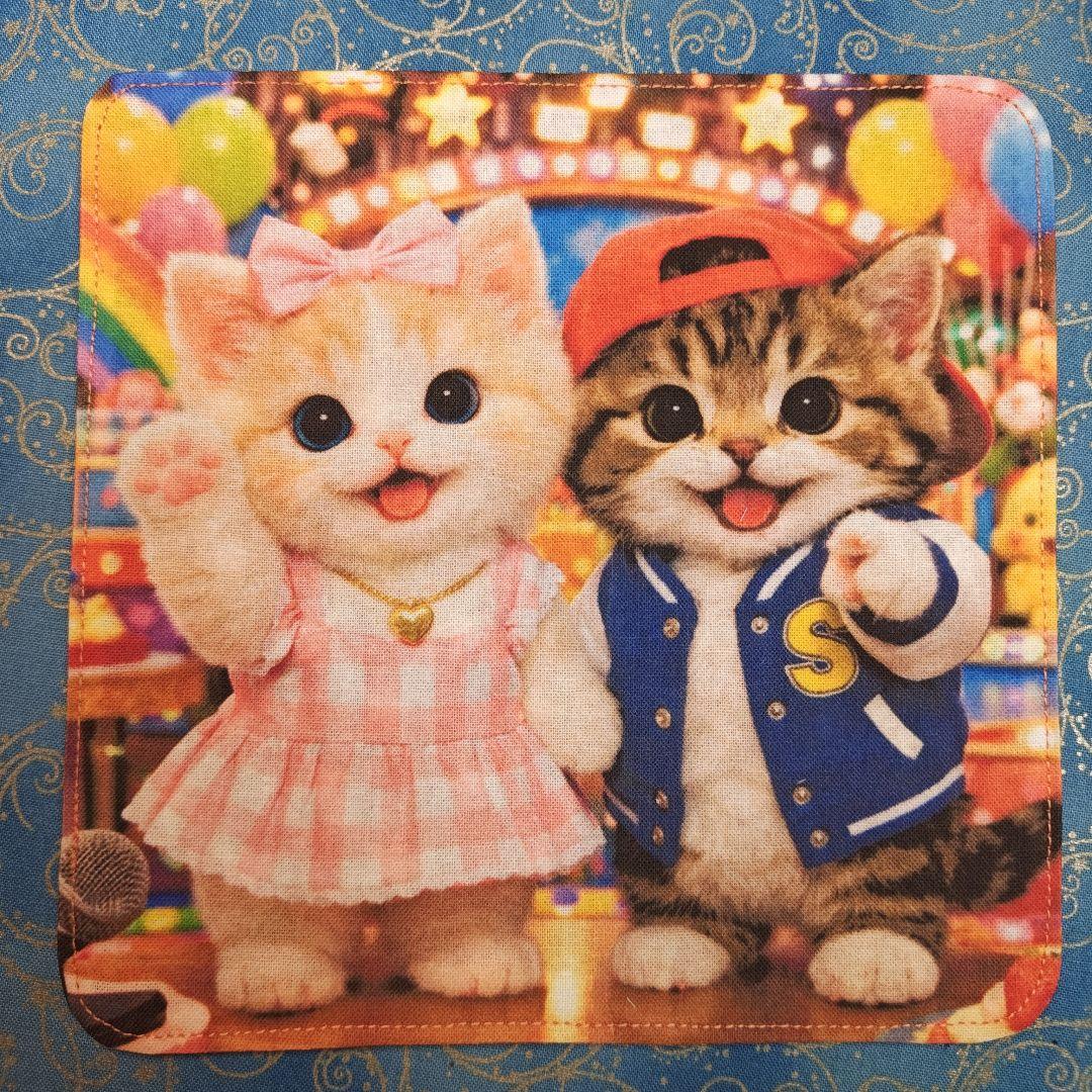 マーブル☆　ハンカチ　ワンにゃんこ柄12/28　19枚