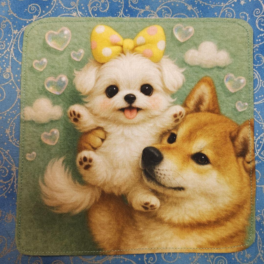 マーブル☆　ハンカチ　ワンにゃんこ柄12/28　19枚