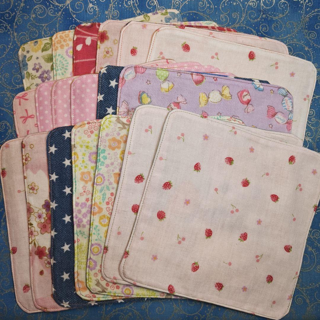 マーブル☆　ハンカチ　ワンにゃんこ柄12/28　19枚