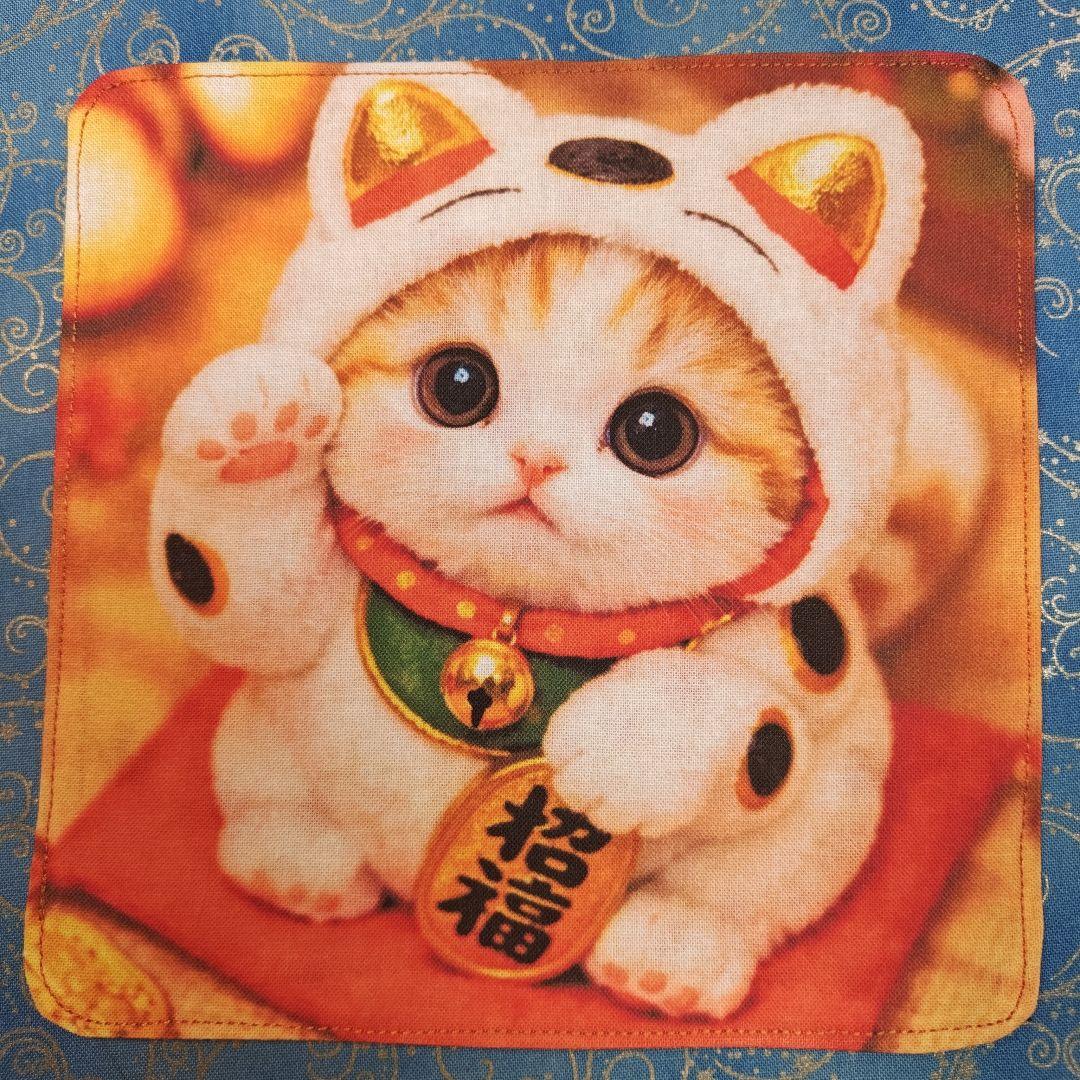 マーブル☆　ハンカチ　ワンにゃんこ柄12/28　19枚