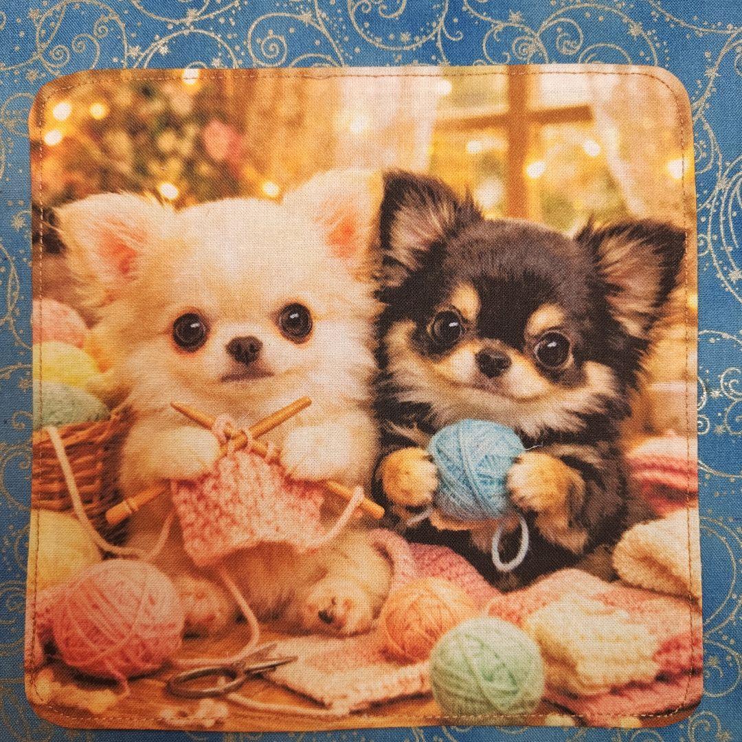 マーブル☆　ハンカチ　ワンにゃんこ柄12/28　19枚