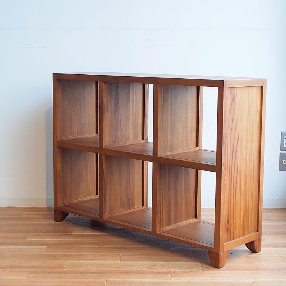 スキャンティーク/SCANTEAK ステラン チーク材 3×2 シェルフ ラック