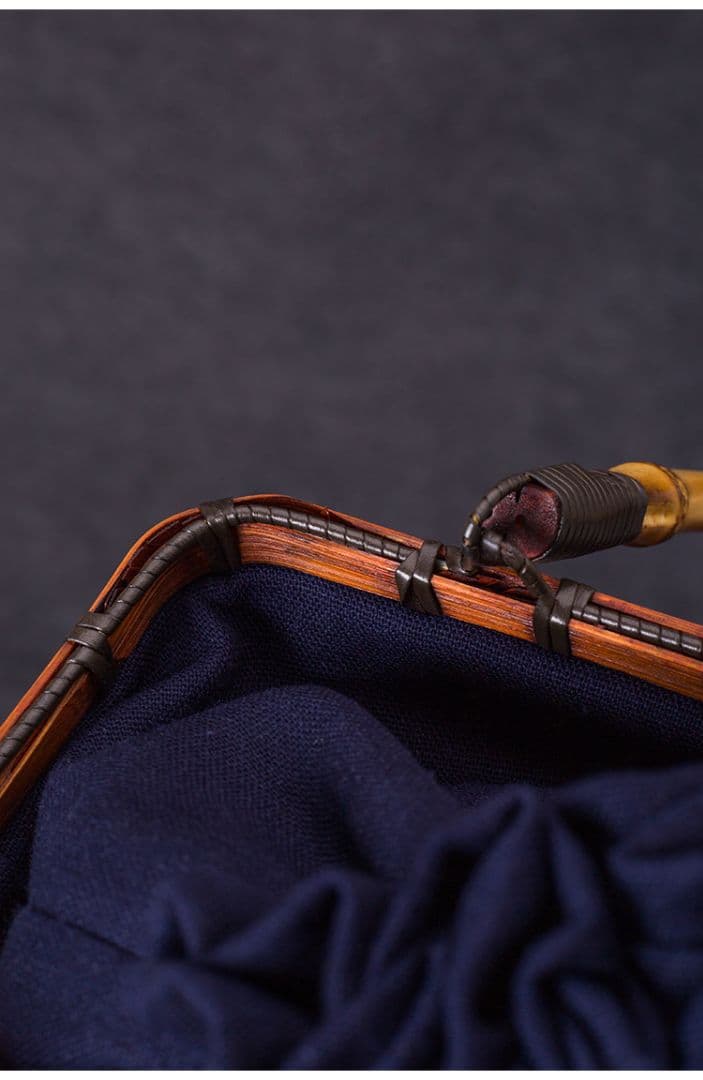 竹細工 新品★茶道収納バッグ★竹編バッグ ハンドバッグ 古風便攜 手作工芸品