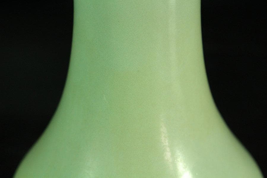 中国美術 青磁 瓶 尺立 茶道具伝来(K-A857)