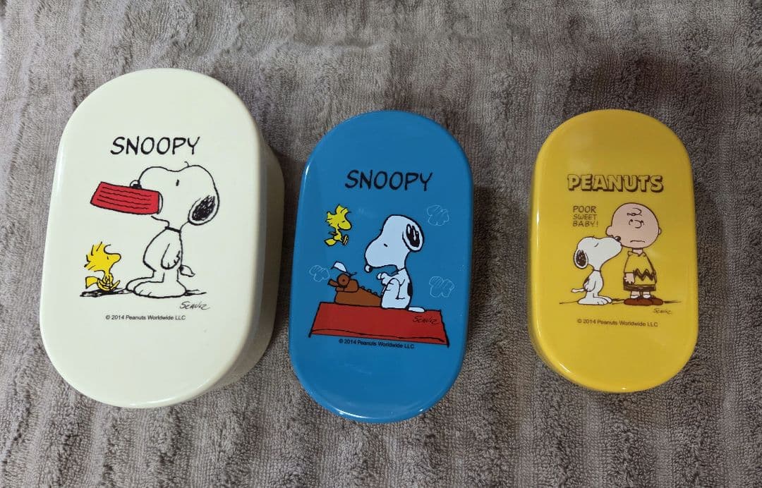 スヌーピー キャラクター弁当箱7個セット　タッパー