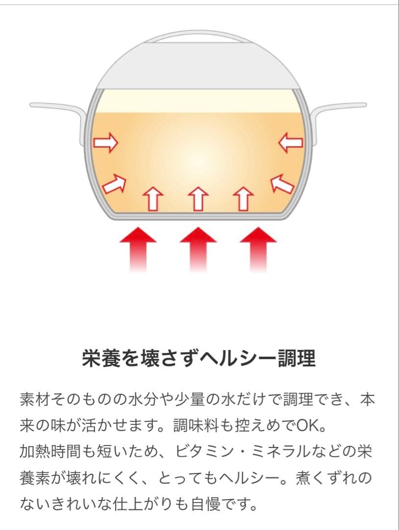 ビタクラフト　アップル　両手鍋　1.9ℓ