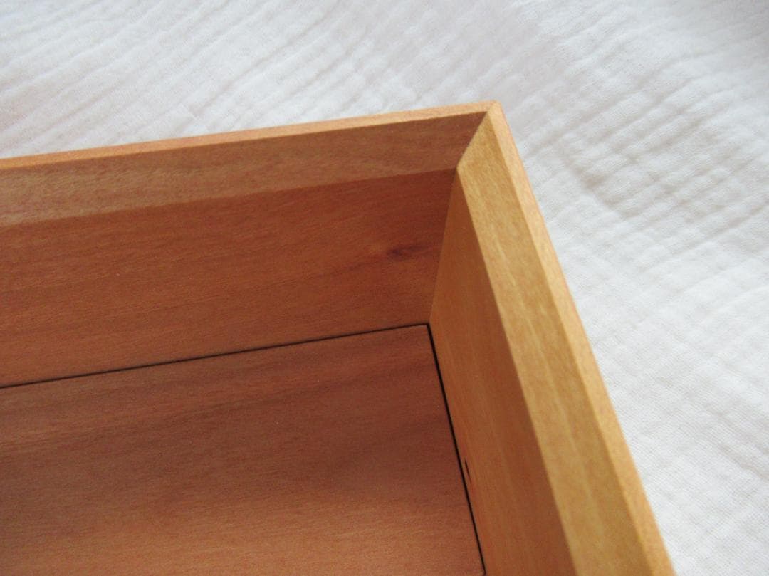 無垢オイル仕上げ 真鍮 ティッシュボックス ティッシュケース 国産 山桜 木製