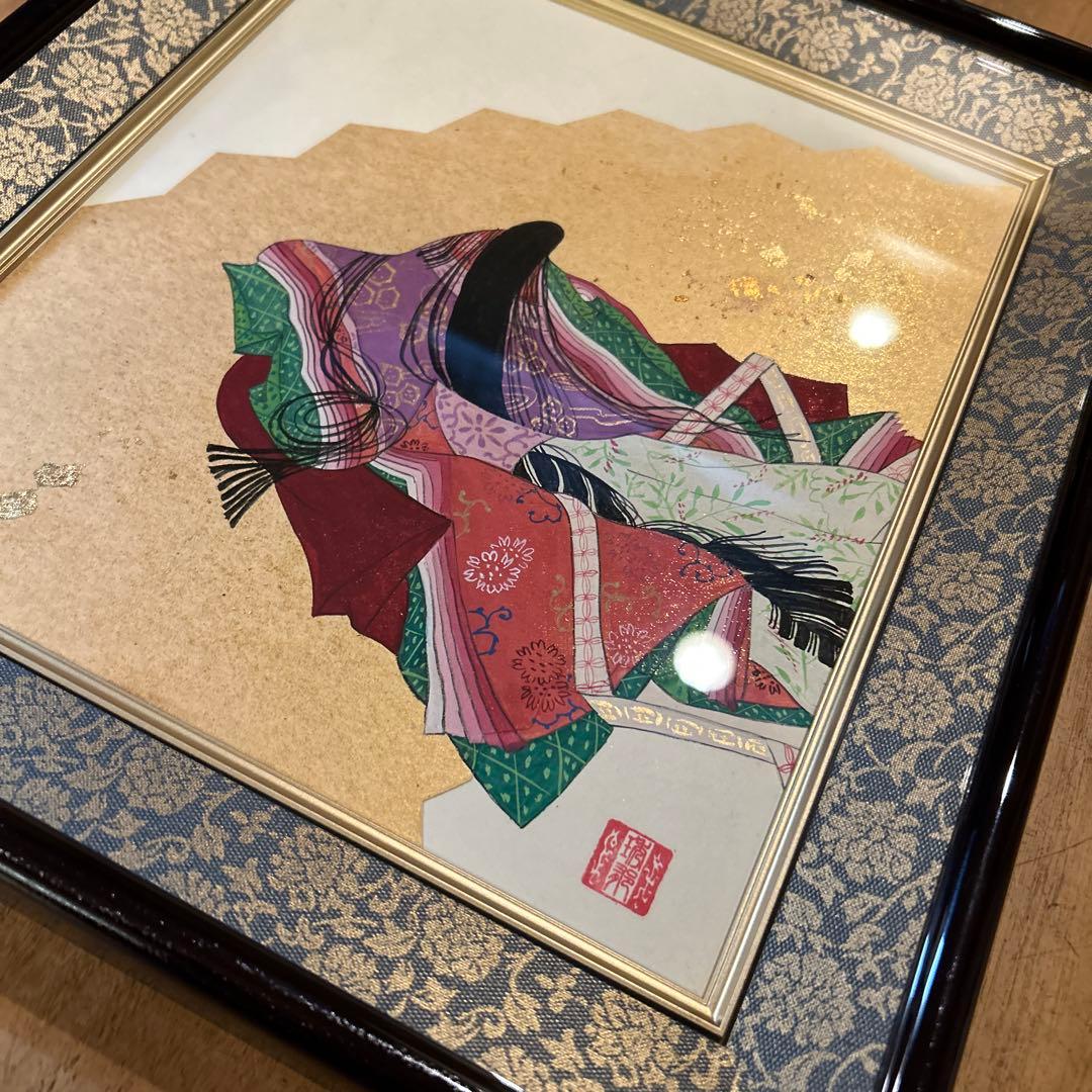金箔使用 日本画 小野小町