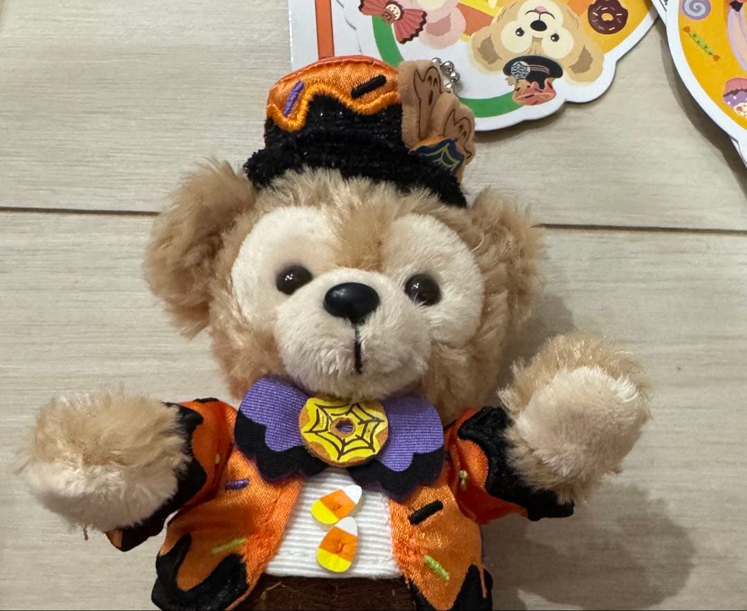 ハロウィン 2017 ダッフィー&シェリーメイぬいぐるみバッジ