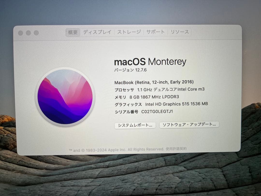 MacBook12 充放電回数65