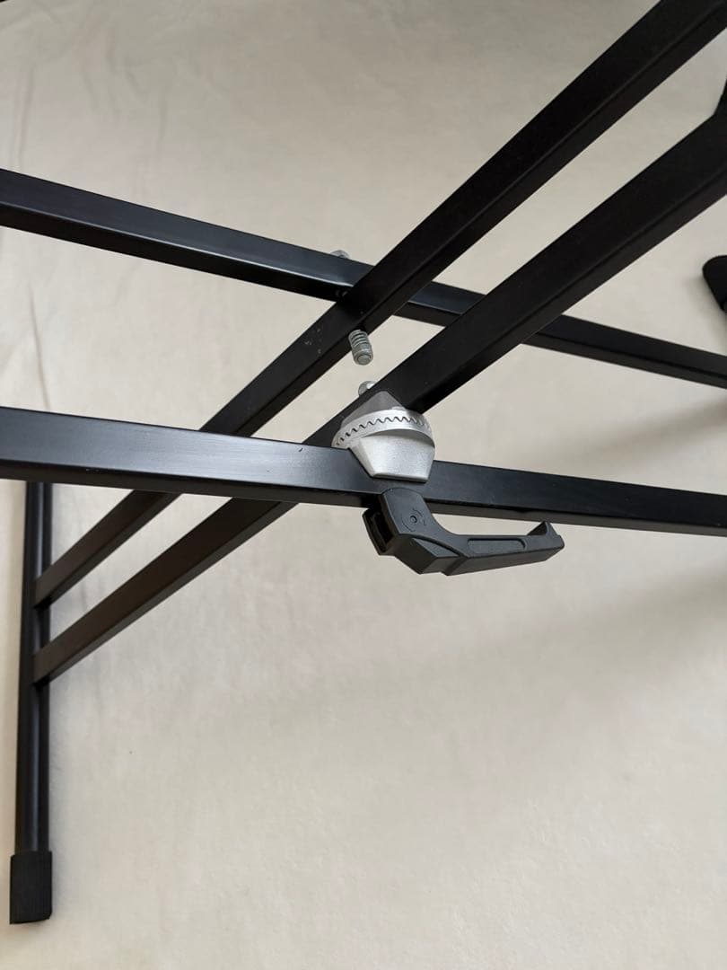 X型キーボードスタンド 折りたたみ式 ブラック