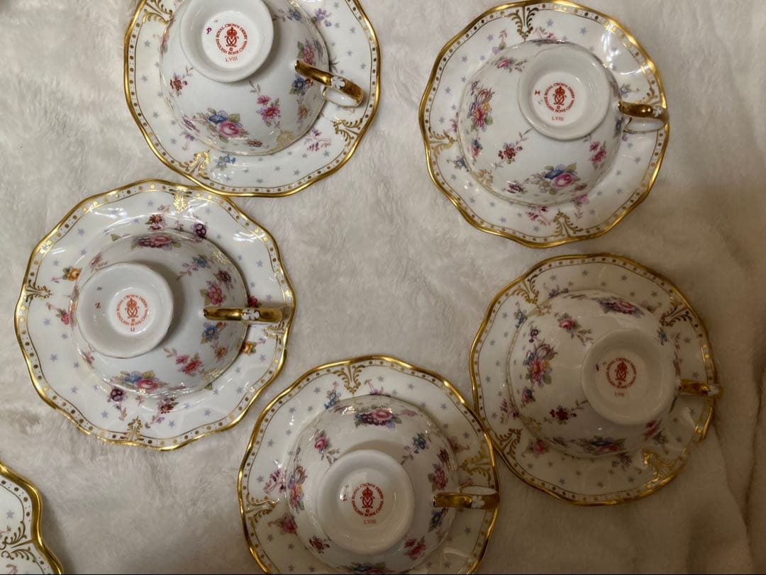  CROWN DERBY ロイヤルアントワネット1式16点 新品未使用