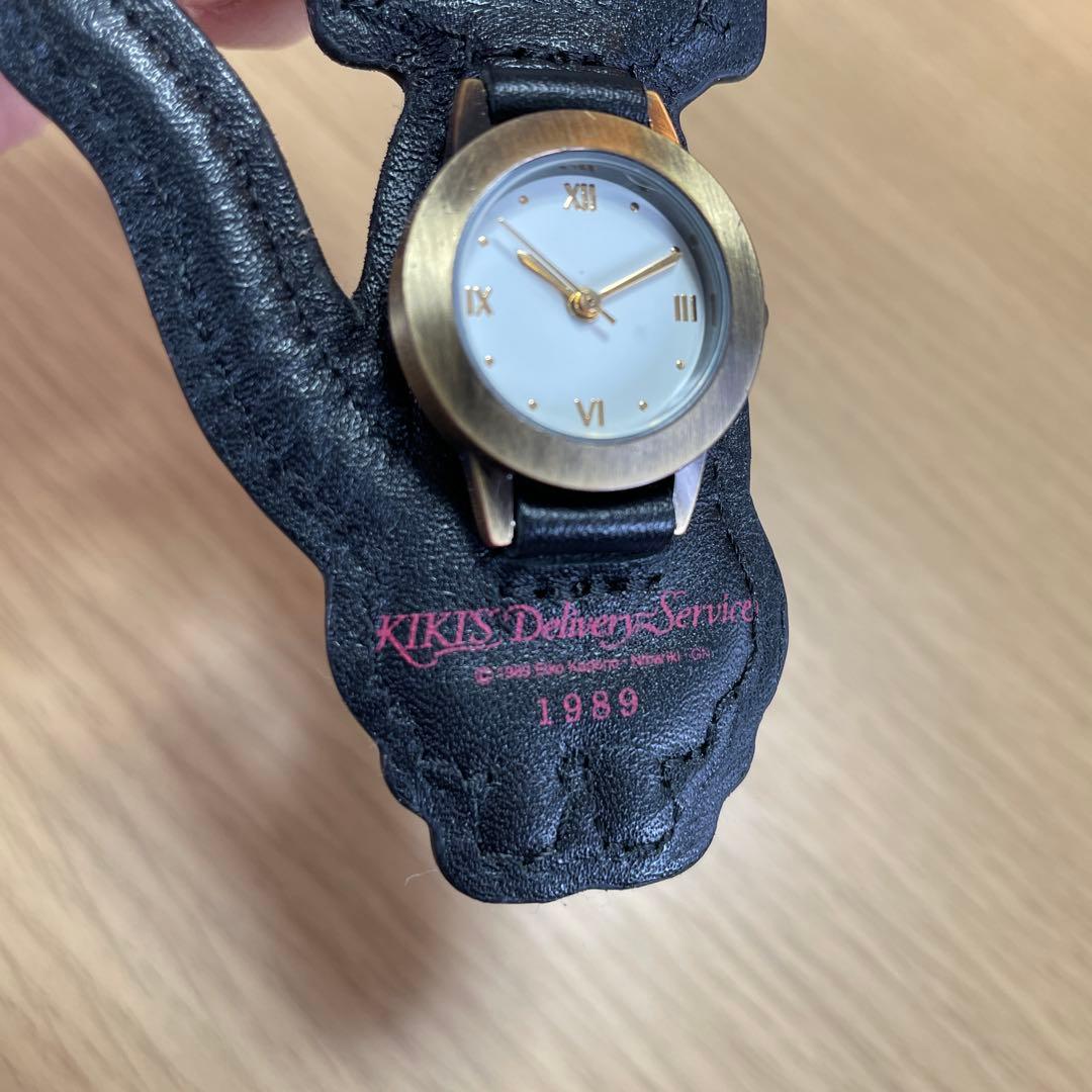 ジブリ　魔女の宅急便　ジジ　チャーム時計　キーホルダー　黒猫　1989年