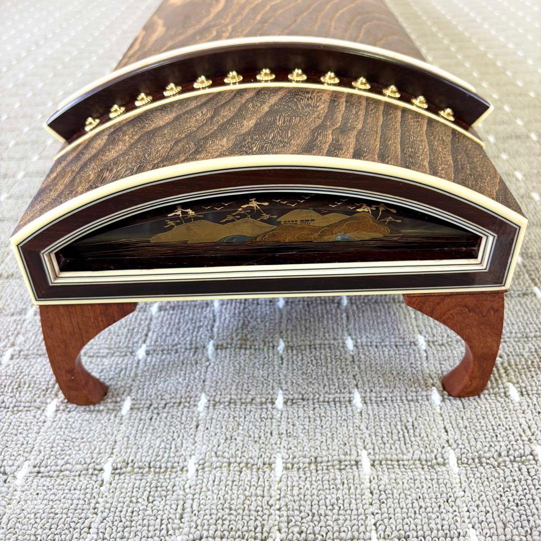 新品未使用 お琴 フルセット付属品付 上角すだれ彫 定価35万円相当 糸張り込