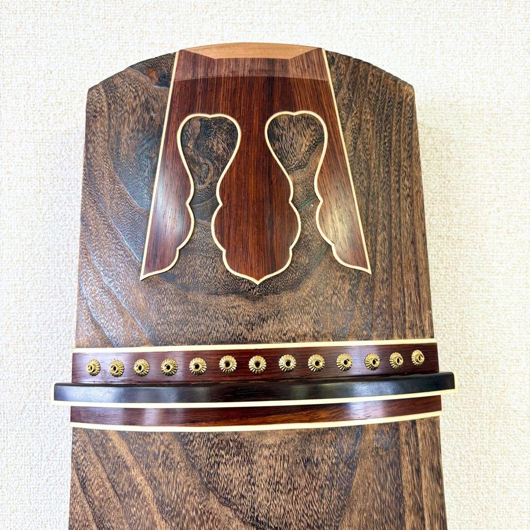 新品未使用 お琴 フルセット付属品付 上角すだれ彫 定価35万円相当 糸張り込