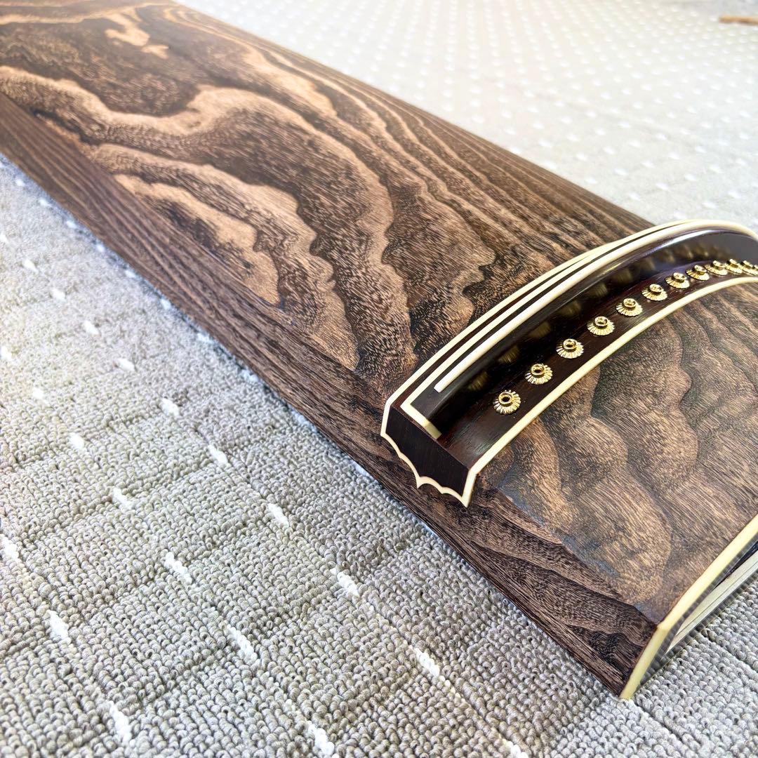 新品未使用 お琴 フルセット付属品付 上角すだれ彫 定価35万円相当 糸張り込