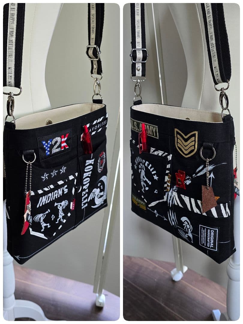 デニムリメイクバッグ＆サコッシュ cool＆beauty 2点 ココペリさん♥