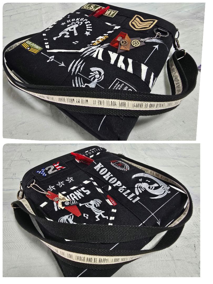 デニムリメイクバッグ＆サコッシュ cool＆beauty 2点 ココペリさん♥