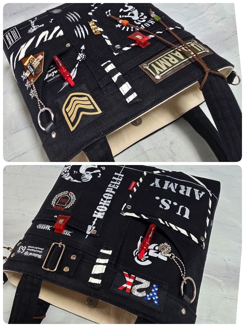 デニムリメイクバッグ＆サコッシュ cool＆beauty 2点 ココペリさん♥