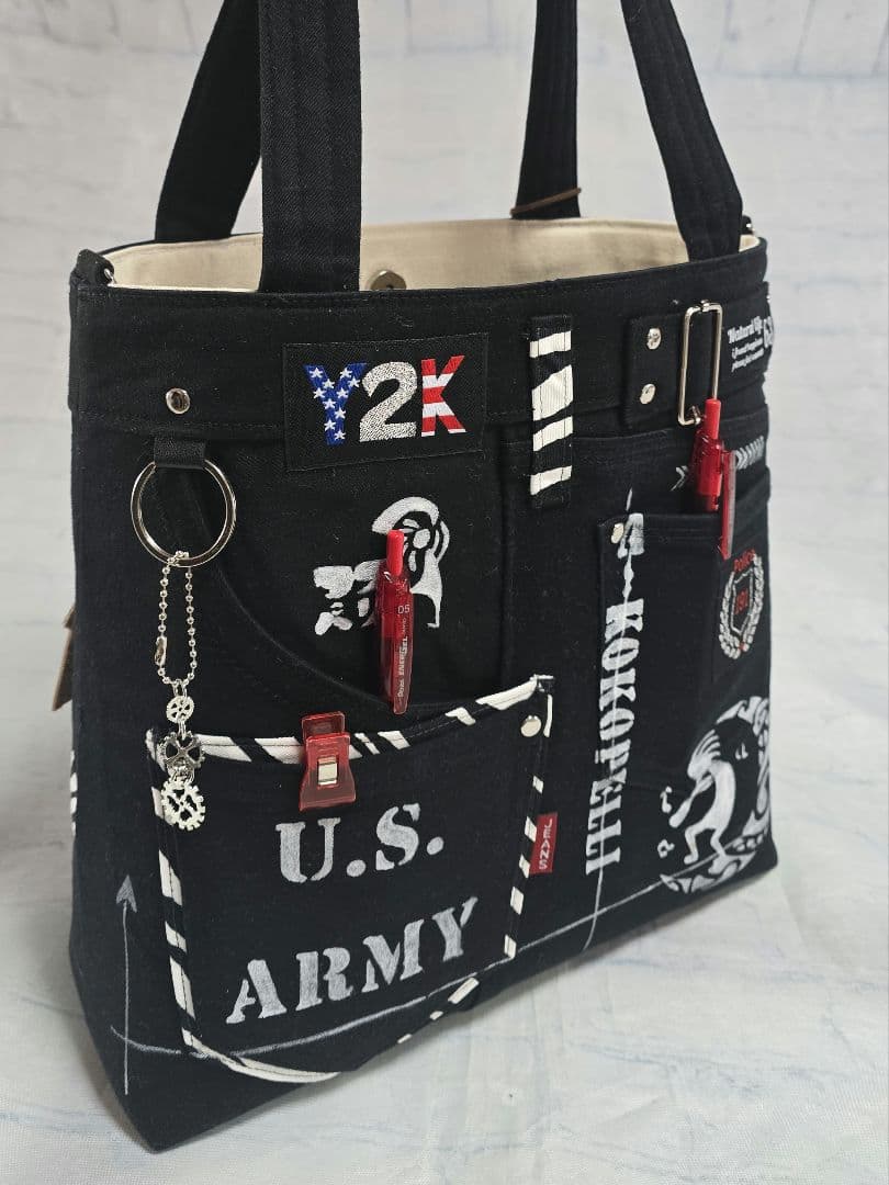 デニムリメイクバッグ＆サコッシュ cool＆beauty 2点 ココペリさん♥