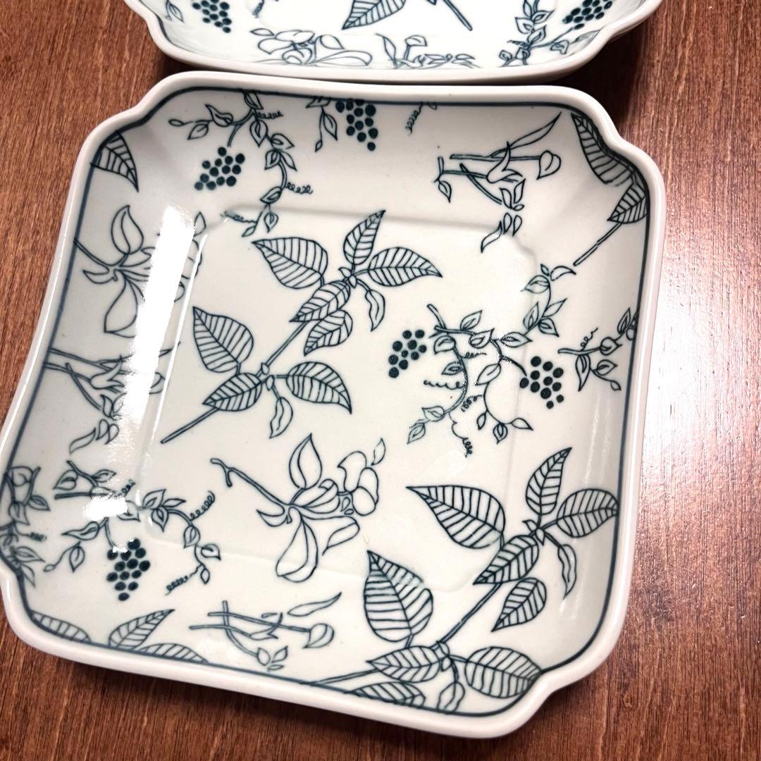 【美品】木瓜角皿 Lehti 正角 02 artek アルテック 2枚セット