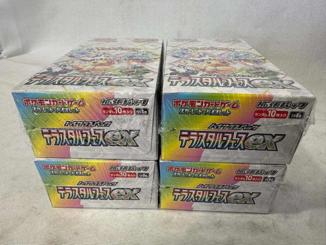 ポケモンカードゲーム テラスタルフェス 拡張パック　シュリンク付き 4box