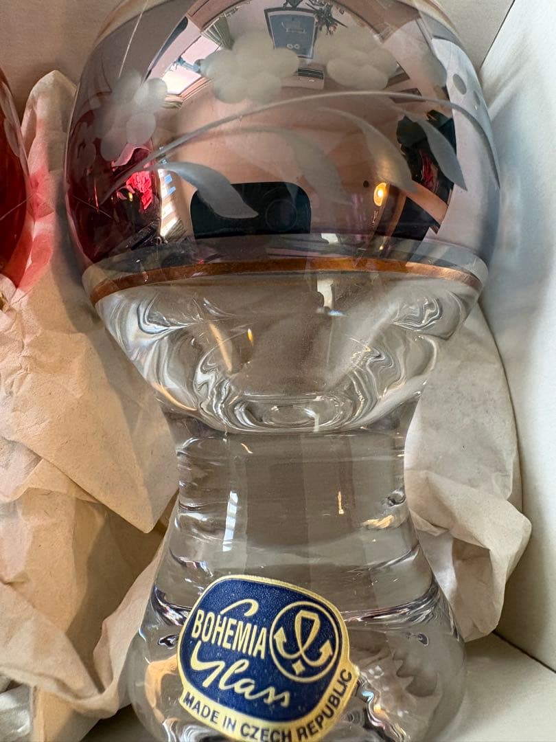 BOHEMIA Glass クリスタルグラス 2個セット