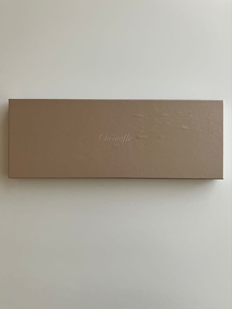 【新品未使用】Christofle クリストフル ペア箸　(赤と黒)& 箸置き