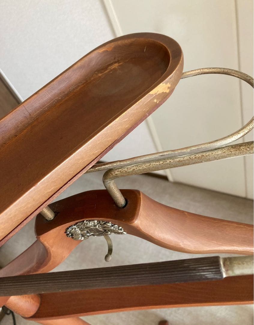 Najico ナジコ　木製ハンガー ハンガーラック スーツ 洋服掛 ヴィンテージ