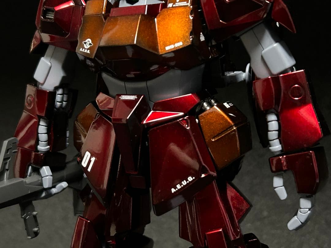 MGリックディアスクワトロ機　キャンディーグラデーション塗装完成品