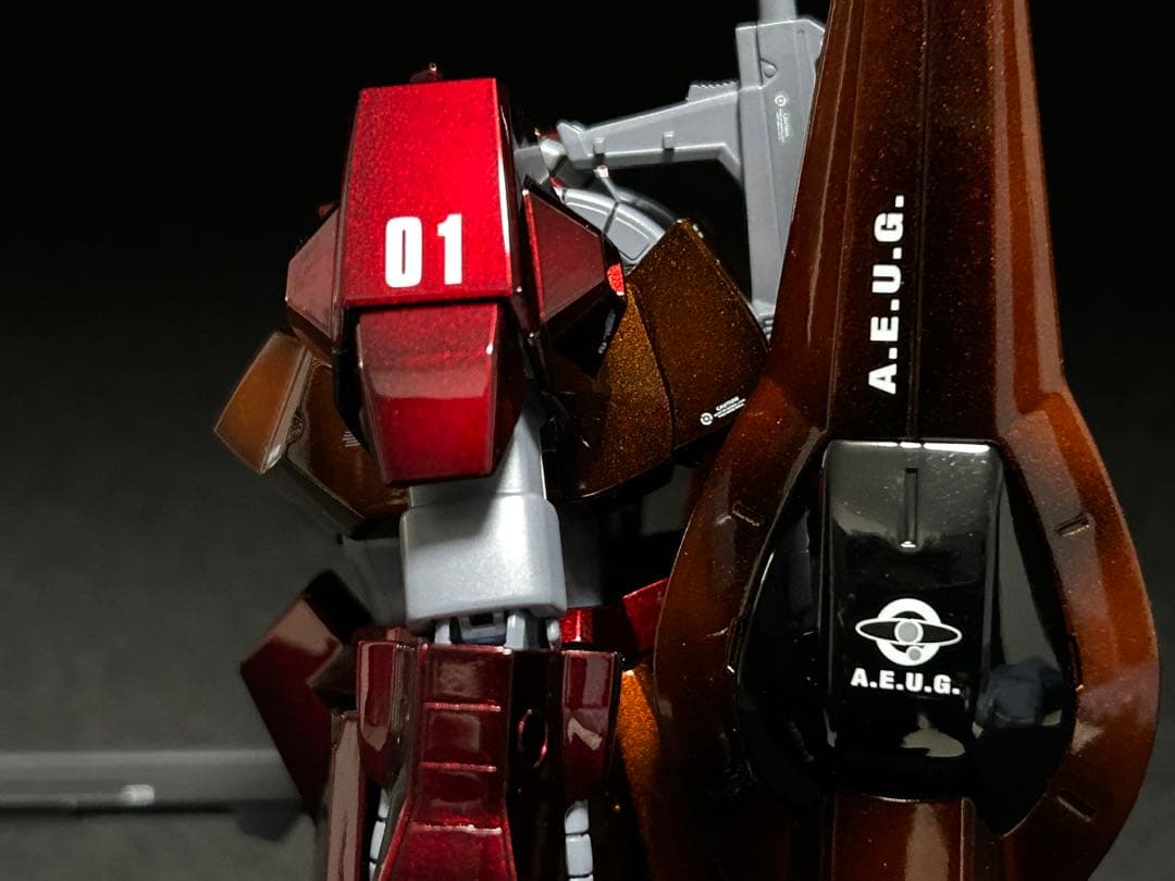 MGリックディアスクワトロ機　キャンディーグラデーション塗装完成品