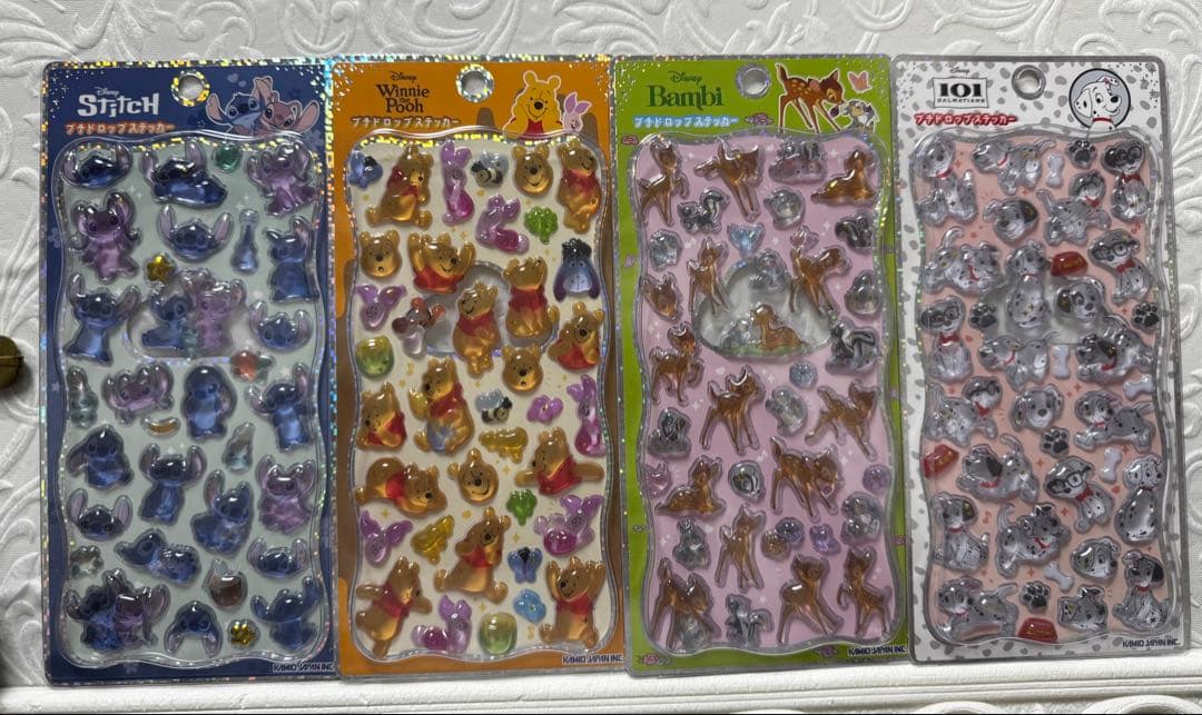 プチドロップステッカー ディズニー 新作 4つセット