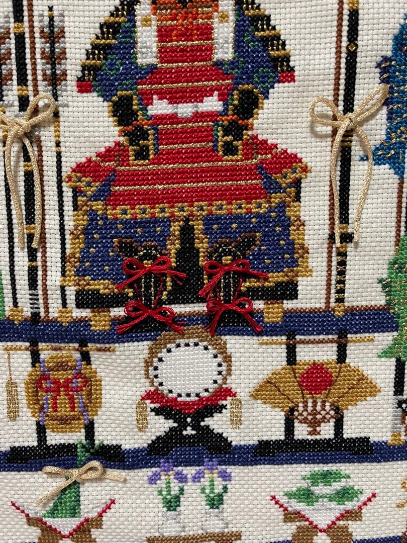 ホビーラホビーレ(完成品)クロスステッチフレーム〈五月人形〉