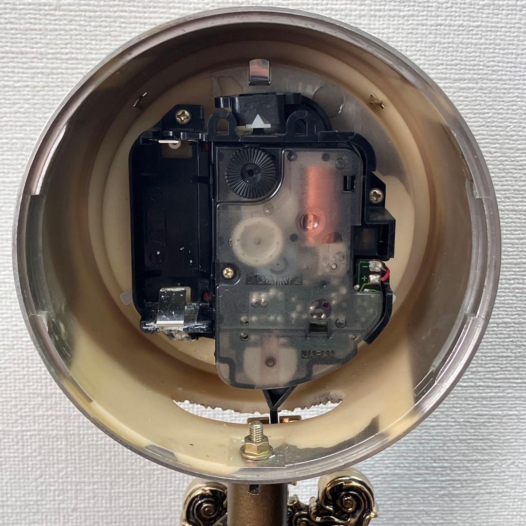 【動作OK】シチズン 置時計 美閃の女神 振り子時計 女神像 ブロンズ調