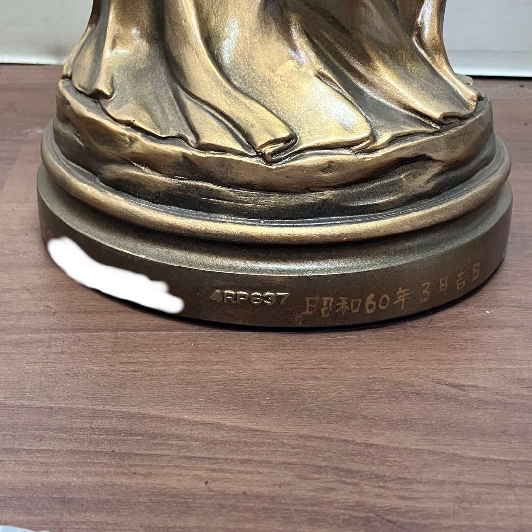 【動作OK】シチズン 置時計 美閃の女神 振り子時計 女神像 ブロンズ調