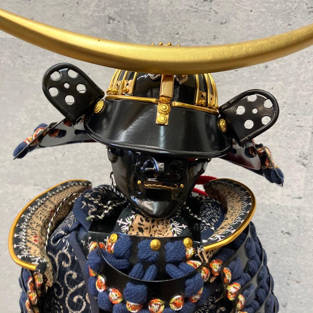 昭和レトロ 甲冑師 景光 伊達政宗公 本仕立 御飾鎧 五月人形 置物 オブジェ