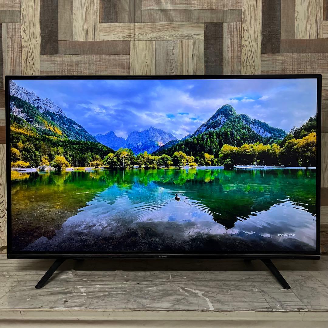 全国送料込❣️アイリスオーヤマ49型4K液晶テレビWチューナー外付けHDD録画可能