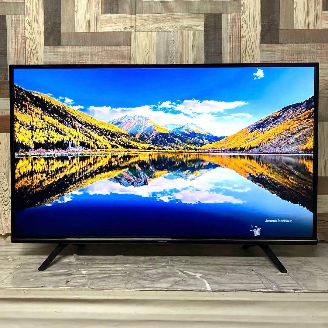 全国送料込❣️アイリスオーヤマ49型4K液晶テレビWチューナー外付けHDD録画可能