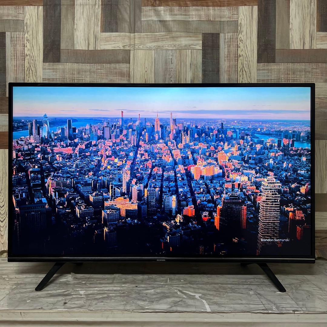 全国送料込❣️アイリスオーヤマ49型4K液晶テレビWチューナー外付けHDD録画可能