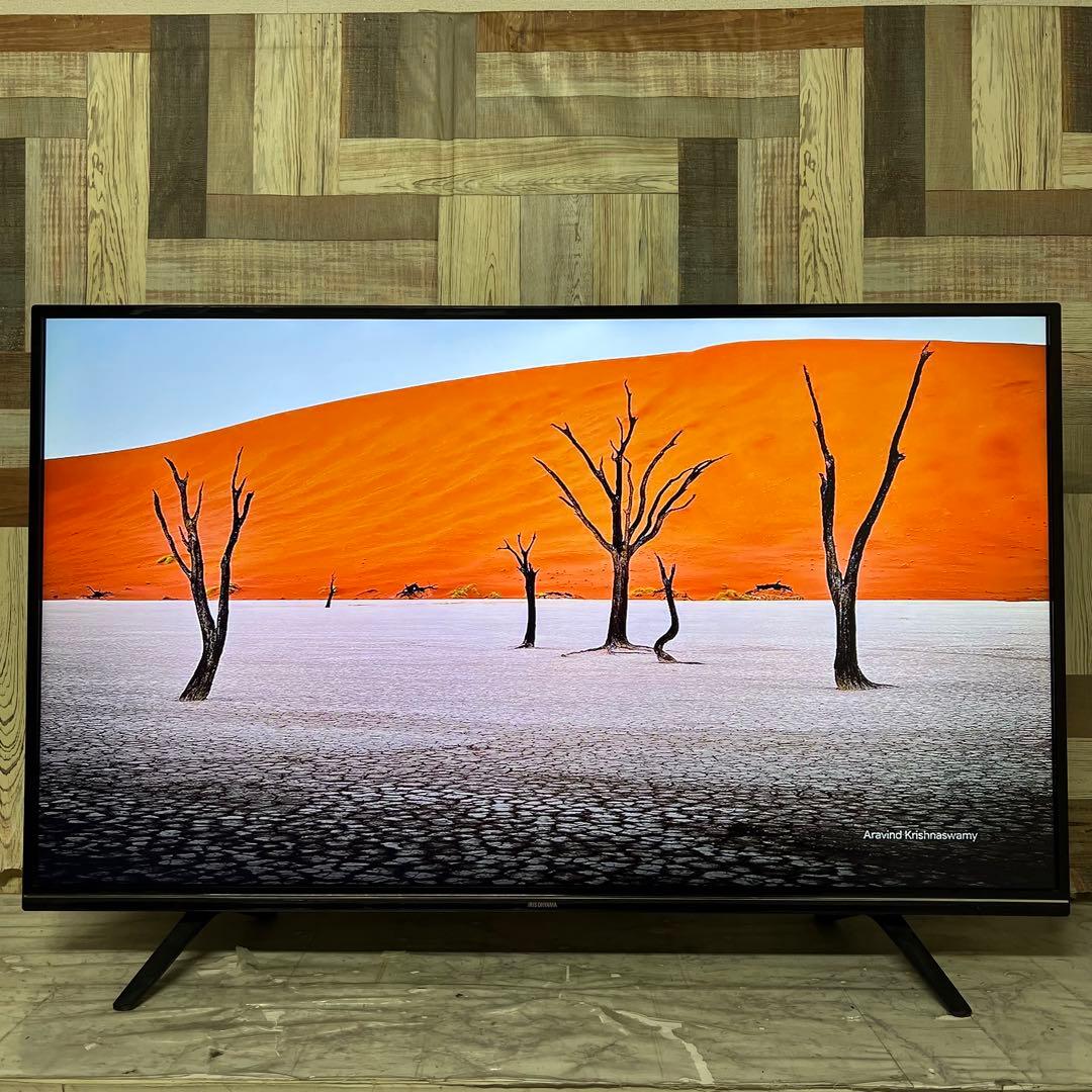 全国送料込❣️アイリスオーヤマ49型4K液晶テレビWチューナー外付けHDD録画可能