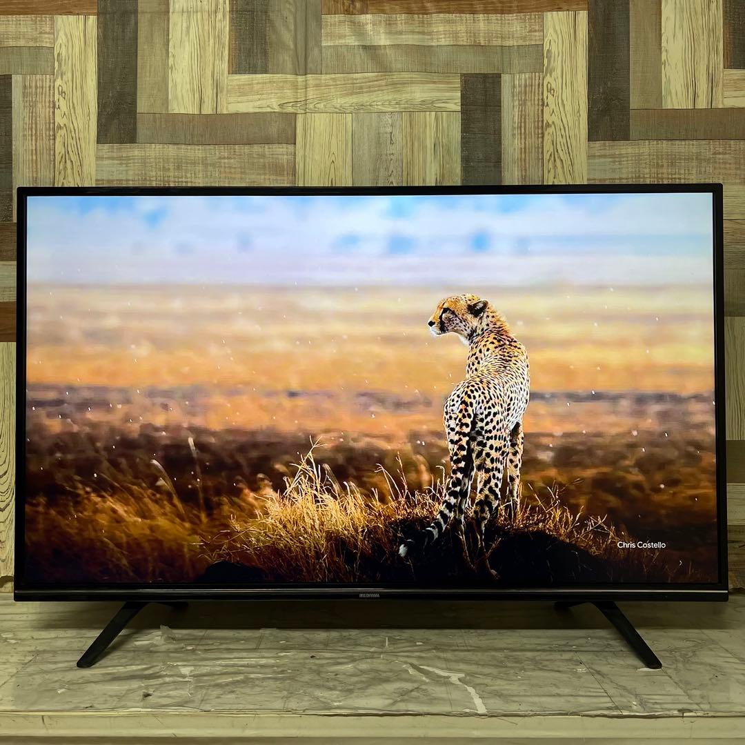 全国送料込❣️アイリスオーヤマ49型4K液晶テレビWチューナー外付けHDD録画可能